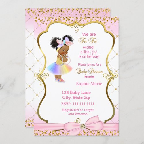 Princess baby shower invitation