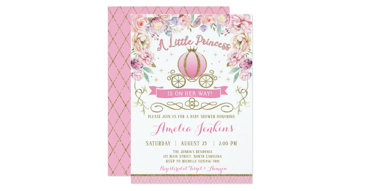 Princess Baby Shower Invitation