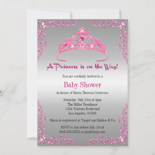 Princess Baby Shower Invitation