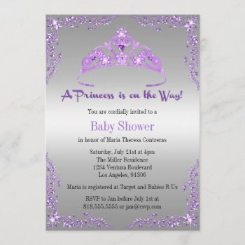 Princess Baby Shower Invitation by CleanGreenDesigns at Zazzle