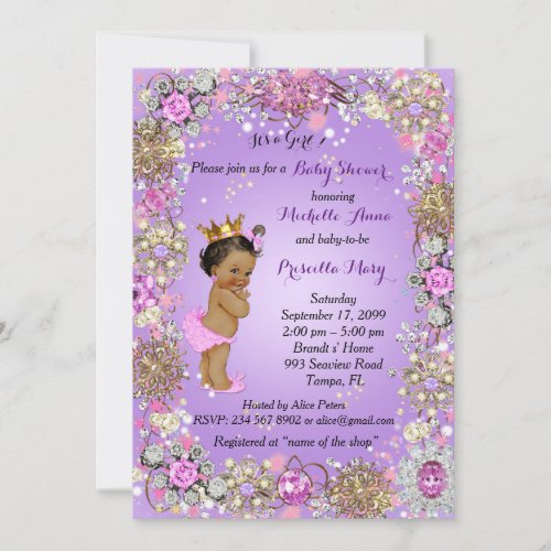 Princess Baby Shower Invitation Little Princess Invitation