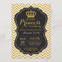 Princess Baby Shower Invitation Pink and Gold