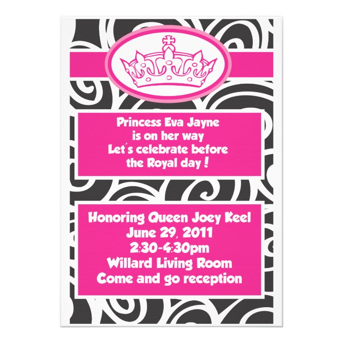 Princess Baby Shower Invitations