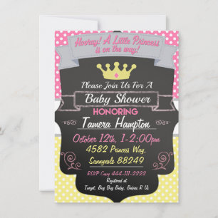 Princess Baby Shower Invitations