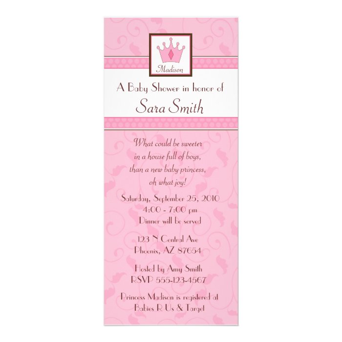 Princess Baby Shower Invite