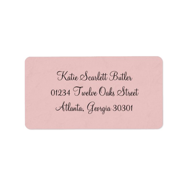 Princess Baby Shower Label (Front)