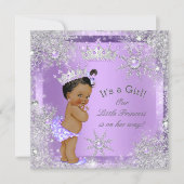 Princess Baby Shower Lilac Wonderland Ethnic Invitation (Front)