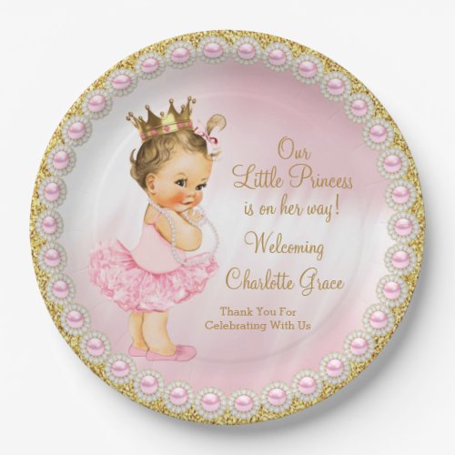 Princess Baby Shower Paper Plates