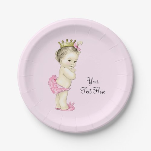 Princess Baby Shower Paper Plates