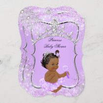 Princess Baby Shower Wonderland Lilac Ethnic Invitation