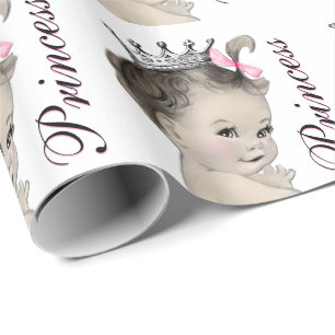 Princess Baby Shower Wrapping Paper