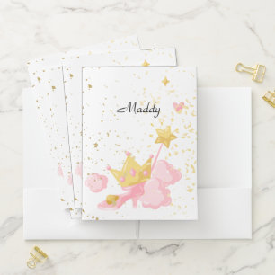 PRINCESS BACK TO SCHOOL POCKET FOLDER