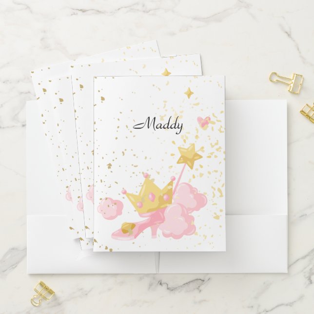 PRINCESS BACK TO SCHOOL POCKET FOLDER (In Situ)