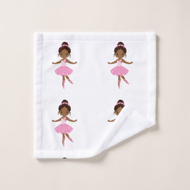 Princess Ballerina Bath Towel Set (Wash Cloth)