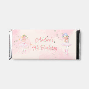 Princess Ballerina Birthday Hershey Bar Favors