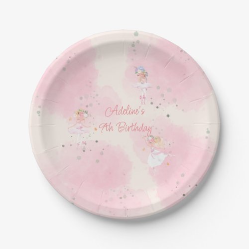  Princess Ballerina Birthday Paper Party Plates