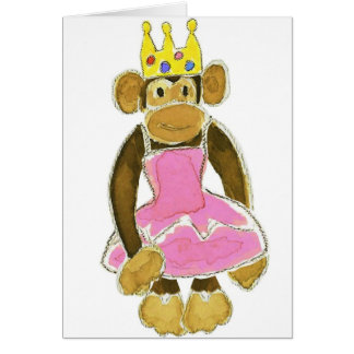 princess ballerina monkey cards