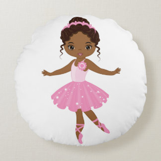 Princess Ballerina Round Pillow