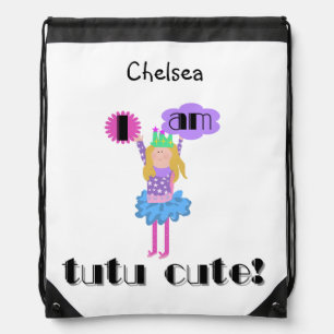 Princess Ballerina Tutu Cute Drawstring Bag