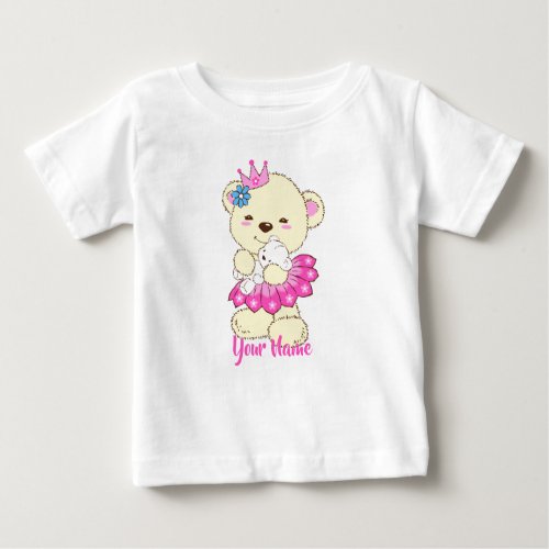 Princess Bear Baby T_Shirt