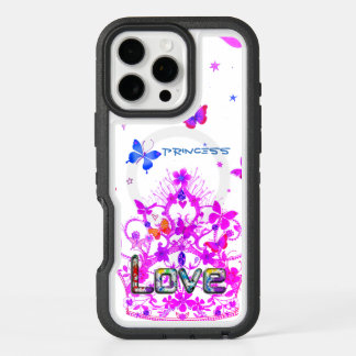 Princess beautiful amazing butterfly Text Design iPhone 16 Pro Max Case