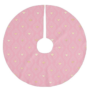 Princess Bee Series Design #3 Brushed Polyester Tree Skirt