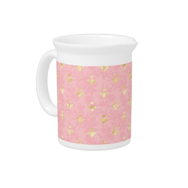 Princess Bee Series Design #4   Beverage Pitcher (Left)