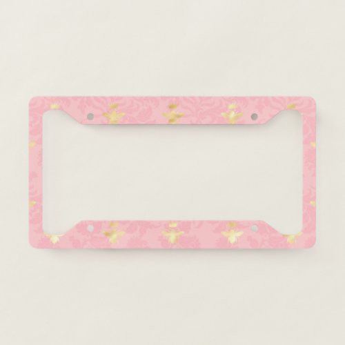 Princess Bee Series Design 4   License Plate Frame