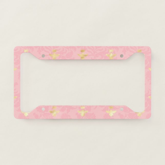 Princess Bee Series Design #4   License Plate Frame (Front)