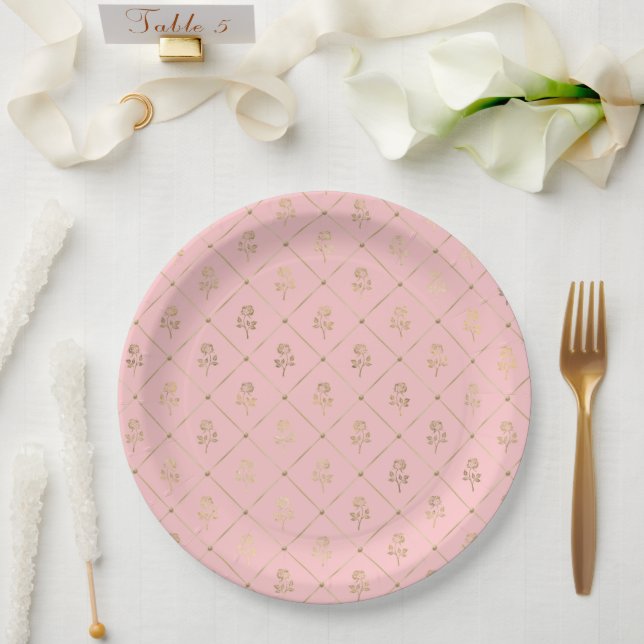 Princess Bee Series Design #6    Paper Plates (Wedding)