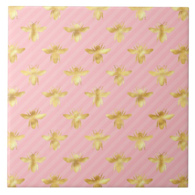 Princess Bee Series Design #7  Ceramic Tile (Front)