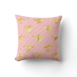 Princess Bee Series Design #7  Throw Pillow
