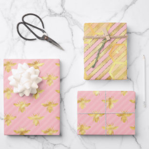 Princess Bee Series Design #7 Wrapping Paper Sheets