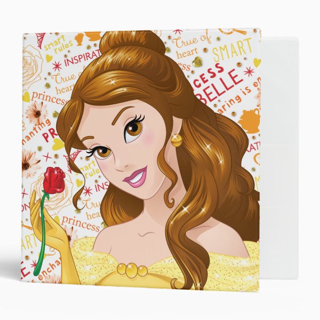 Princess Belle 3 Ring Binder (Front/Inside)