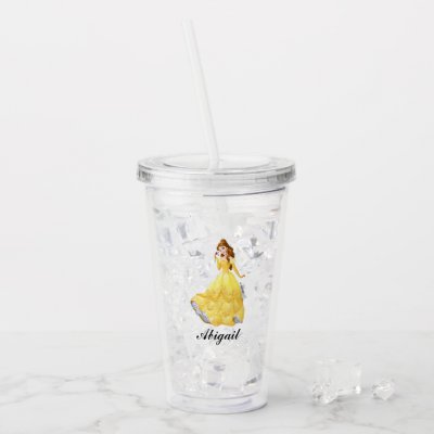 Beauty And The Beast Tumbler With Straw Unforgettable Belle Gift