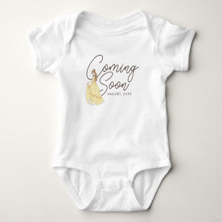 Princess Belle | Coming Soon with Date Baby Bodysuit