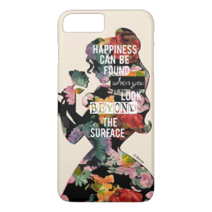 Princess   Belle Floral Silhouette iPhone 8 Plus/7 Plus Case