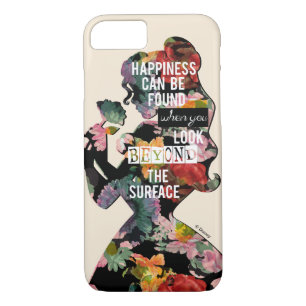 Princess Belle Floral Silhouette iPhone 8/7 Case