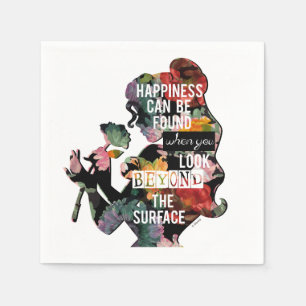 Princess Belle Floral Silhouette Napkins