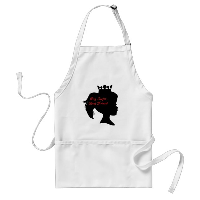 Princess Big Sister Best Friend Adult Apron (Front)