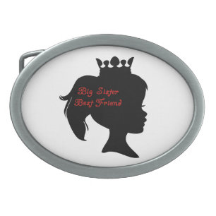 Princess Big Sister Best Friend Belt Buckle