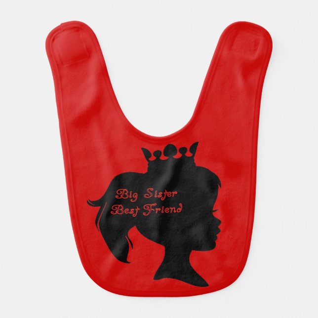 Princess Big Sister Best Friend Bib (Front)