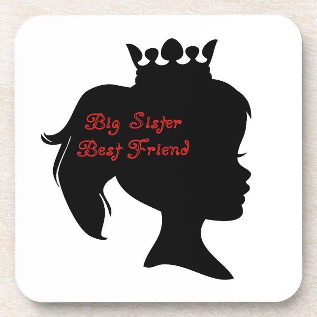 Princess Big Sister Best Friend Coaster (Front)