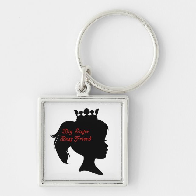 Princess Big Sister Best Friend Keychain (Front)