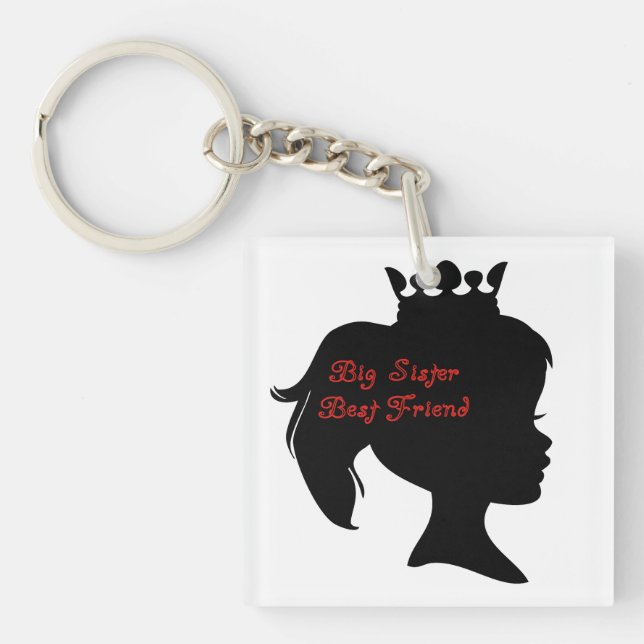 Princess Big Sister Best Friend Keychain (Front)