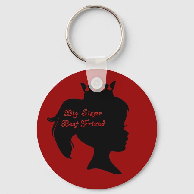 Princess Big Sister Best Friend Keychain (Front)