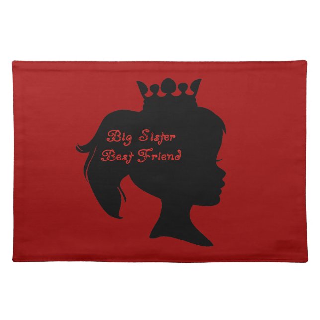 Princess Big Sister Best Friend Placemat (Front)