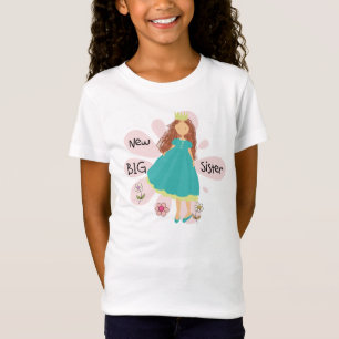 Princess Big Sister Brown Hair T-Shirt