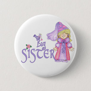 Princess Big Sister Pinback Button