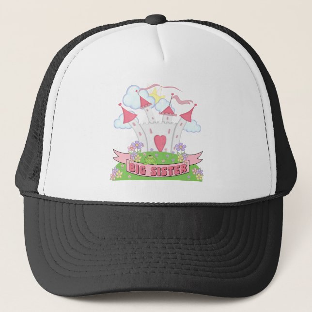 PRINCESS BIG SISTER TRUCKER HAT (Front)